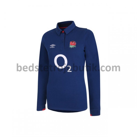 England Rugby Classic Dame Udebane Fodboldtrøje 2020-2021 Langærmet