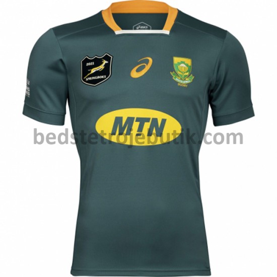 South Africa Rugby Hjemmebane Fodboldtrøje 2021 Kortærmet